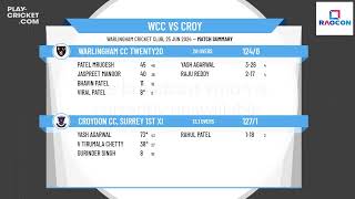 Warlingham CC Twenty20 v Croydon CC Surrey 1st XI [upl. by Lindsay]