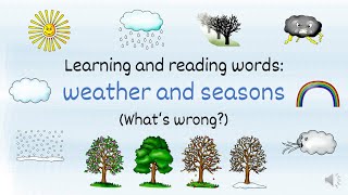 Englisch lernen weather and seasons Lernvideo für Englisch in der Grundschule [upl. by Lello]