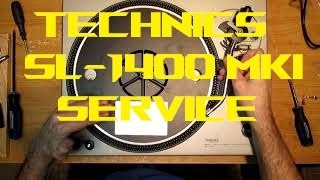 Technics SL1400 Service and cartridge installation  alignment [upl. by Oflodor697]