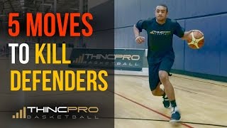 Top 5  DEADLY Basketball Moves to KILL Your Defender and Score More Points [upl. by Haiel768]