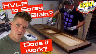 Spraying Stain DOES IT WORK [upl. by Oht]