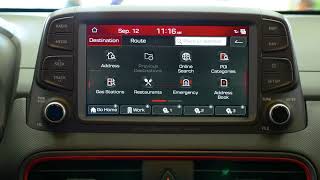 2019 Hyundai Kona  Navigation Explained [upl. by Herahab]