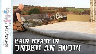 How To Fit An Epdm Roofing Rubber Membrane [upl. by Idelia]