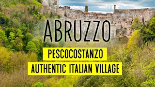 ABRUZZO VILLAGE  EXPLORING PESCOCOSTANZO ITALY 😍 [upl. by Halyhs]