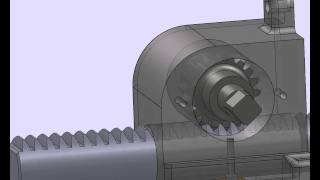 solidworks rack amp pinion motion study animation [upl. by Eiramyma221]