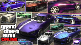 GTA 5 I RGB amp HEX Codes I 30 PAINT JOBS APRIL  JUNE [upl. by Ahsenek214]