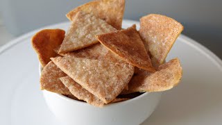 How to Make Cinnamon Sugar Tortilla Chips [upl. by Laiceps]