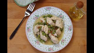 Bocconcini di pollo con piselli [upl. by Ameen109]