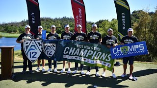 Arizona mens golf wins first Pac12 Championship since 04 Brad Reeves takes home individual title [upl. by Lateehs]