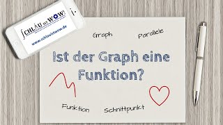 Ist der Graph eine Funktion [upl. by Wennerholn679]