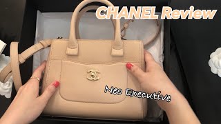 CHANEL Bag Review  Neo Executive Small Tote Beige [upl. by Yeh]