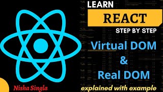 ReactJS Tutorial What is DOM Real DOM amp Virtual DOM Virtual DOM in React with Example 🔥 [upl. by Notlad]