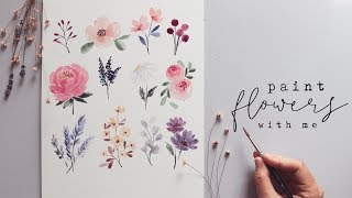 Every Watercolor Flower Youll Ever Need [upl. by Linehan]