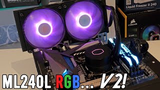 Cooler Master MasterLiquid ML240L V2 RGB FORM over FUNCTION [upl. by Yllor]