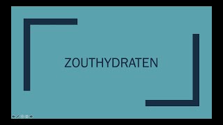 Zouthydraten [upl. by Viridissa853]