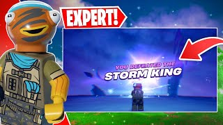 How To EASILY Defeat The Storm King in LEGO Fortnite Odyssey Survival or Expert [upl. by Diad]