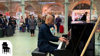 Disguised concert pianist stuns unsuspecting travelers [upl. by Britton]