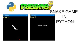 Snake Game in Python Easy Tutorial  PyGame [upl. by Vashtia817]