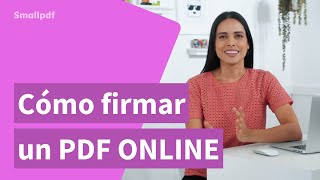 Cómo firmar un PDF online con Smallpdf [upl. by Jimmy]