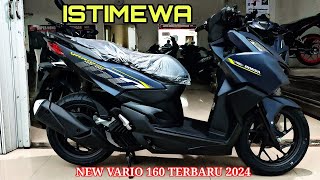 REVIEW VARIO 160 WARNA BARU 2024 VERSI CBS MATTE BLUE ISTIMEWA [upl. by Sonja]