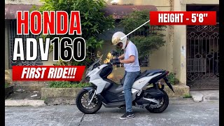 HONDA ADV 160 FIRST RIDE [upl. by Oakley]