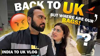 Our BAD Experience From India To LONDON Air India Flight  Indian Youtuber In England [upl. by Dorn]