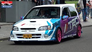 Modified Toyota Glanza V Turbo Compilation  Burnouts amp Loud Accelerations [upl. by Drwde]