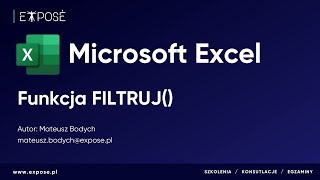 EXCEL Funkcja FILTRUJ [upl. by Yesnnyl765]