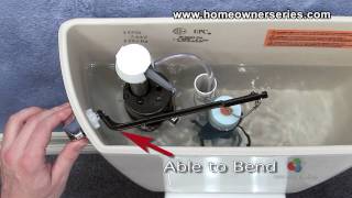 How to Fix a Toilet  Parts  Flush Handle [upl. by Aicela992]