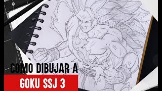 Como Dibujar a Goku SSJ3 Paso a Paso  How to draw Son Goku DRAGON BALL Z  Billy [upl. by Negah]