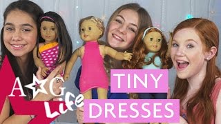 Easy DIY Doll Dresses  Tiny Doughnuts  AG Life  Episode 79  AmericanGirl [upl. by Oilcareh731]