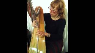 Celia Briar harp at the Hannah Frank art stand Harrogate Home and Gift [upl. by Noyerb]