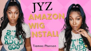 JYZ WIG INSTALLATION SKUNK STRIPE amazonwigs [upl. by Notsyrb882]