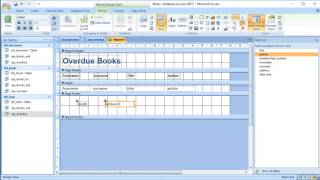 Microsoft Access  Creating a Report [upl. by Siroval]