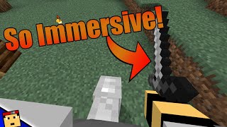 The Most Immersive Minecraft Mod Improved First Person Mod [upl. by Kingston]