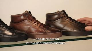 Santoni sneakers English subtitles [upl. by Aihsikal]