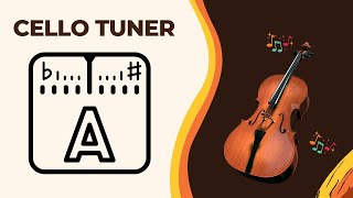 Free Cello Tuner C G D A Tuning [upl. by Neiluj]