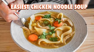 30 Minute Homemade Chicken Noodle Soup [upl. by Sinegra123]