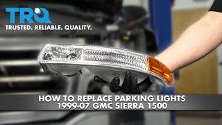 How To Replace Parking Lights 199907 GMC Sierra 1500 [upl. by Akcemat]