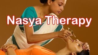 Charak Nasya Ayurvedic Therapy for Migraine Loss of Hair Memory Loss [upl. by Eelam]