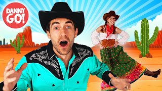 The Cowboy Dance 🤠  Danny Go Kids Brain Break Movement Songs [upl. by Hgielsel]