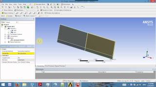 ANSYS Two Way Fluid Structure Interaction Part1 [upl. by Nallad]