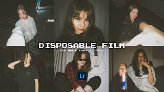 Disposable Film  Lightroom Mobile Presets  Disposable Preset  Polaroid Filter  Aesthetic Preset [upl. by Turrell]