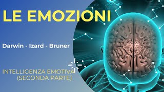 TFA  SOSTEGNO  LE EMOZIONI  INTELLIGENZA EMOTIVA  seconda parte parte  DARWIN  IZARD  BRUNER [upl. by Hnah]