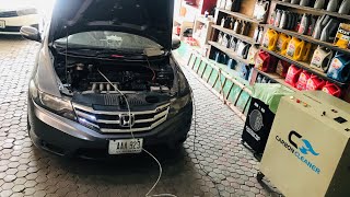 Complete Engine Carbon Cleaning Process 2023  HHO  Carbon Cleaner  Honda City [upl. by Sirrep]