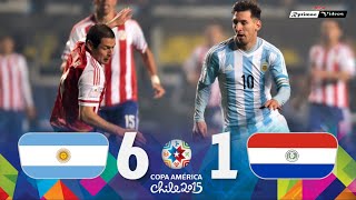 Argentina 6 x 1 Paraguay ● 2015 Copa América Semifinal Extended Goals amp Highlights HD [upl. by Cynthie]