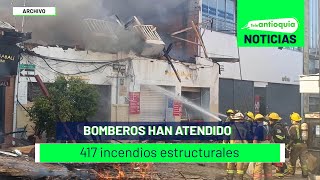 Bomberos han atendido 417 incendios estructurales  Teleantioquia Noticias [upl. by Ah]