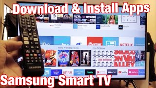 Samsung Smart TV How to Download amp Install Apps [upl. by Eletnahs175]