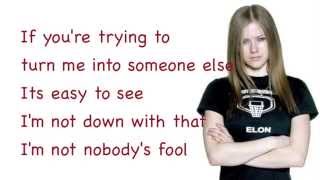 Avril Lavigne  Nobodys Fool  Lyrics [upl. by Monie]