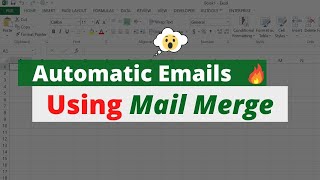 Automatic Email from excel using word Mail Merge Urdu  Hindi [upl. by Notkcorb417]